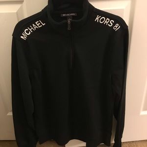 Michael Kors Polo with V-neck zipper. NWT Thick/Soft fabric Heavy Discount